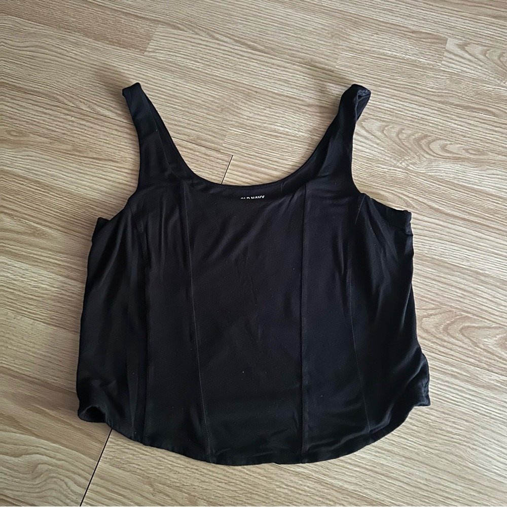 Old Navy Black Cropped Tank Women’s XL
